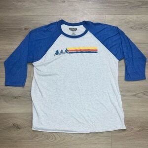 Y2K Stranger Things Netflix Series Tee Shirt Promo Baseball cut 3/4 sleeve